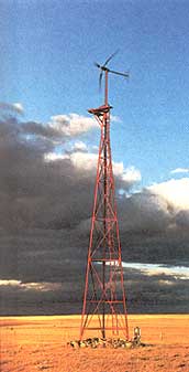 Wind tower.